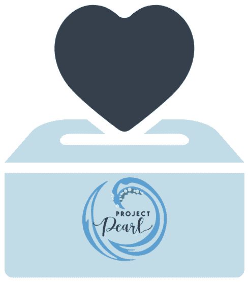 Donate box with heart